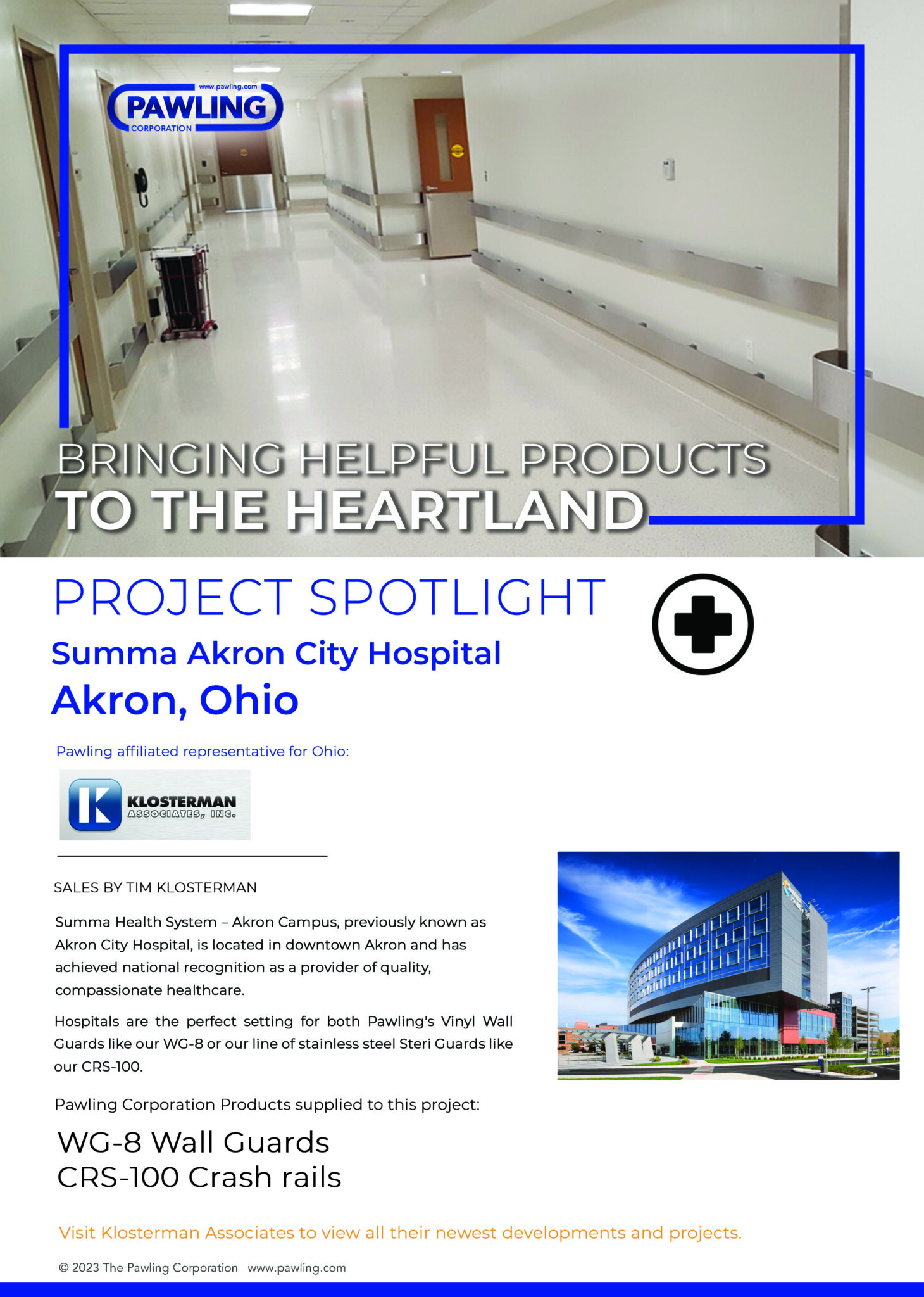 Project Spotlight Summa Akron City Hospital. Akron, Ohio. Pawling